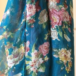 NEW 100% Silk floral scarf or wrap